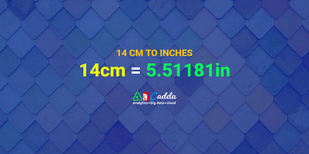 14 cm to inches