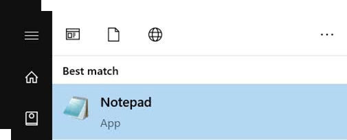 Open-the-notepad-on-the-laptop