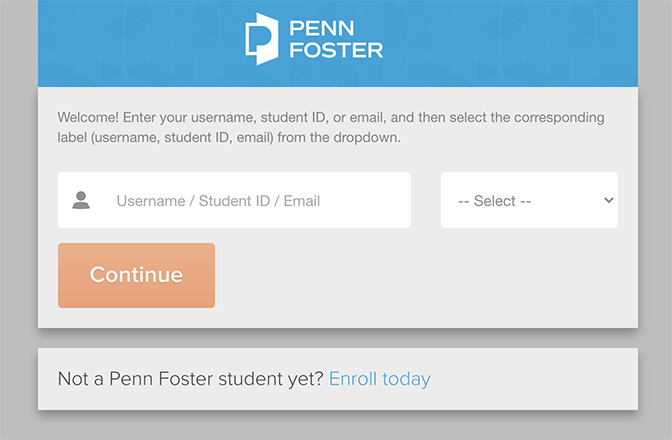 Penn Foster Student login