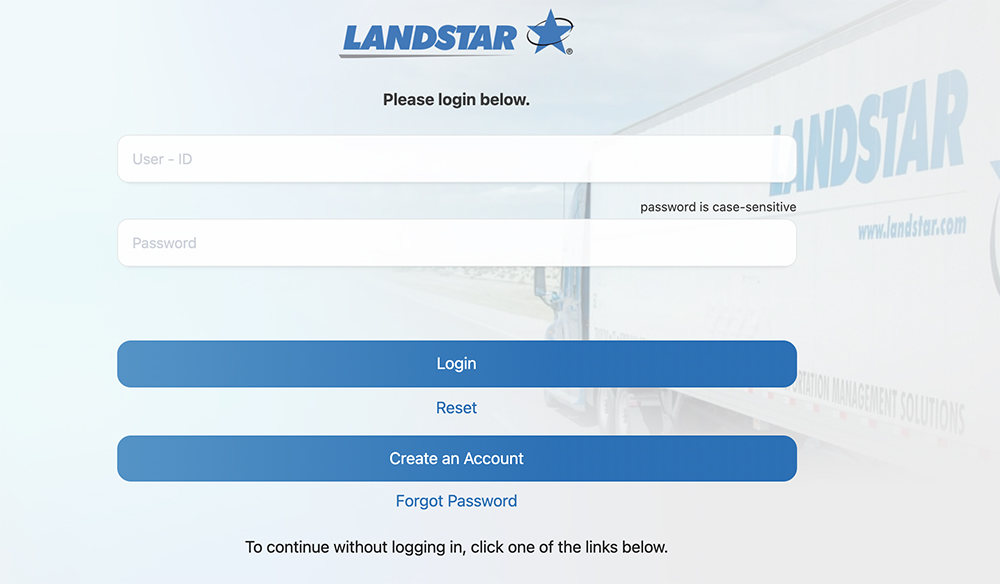 landstaronline | landstar log in